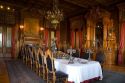 The formal dining hall inside the Chapultepec Castle in Mexico City, Mexico.