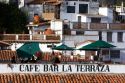 A rooftop cafe at Taxco in the State of Guerrero, Mexico.