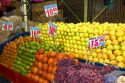 Fruit stand at the Merced Market in Mexico City, Mexico.