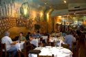 People dine at a restaurant in Buenos Aires, Argentina.