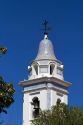 The steeple atop the Basilica Nuestra Senora del Pilar located in the Recoleta barrio of Buenos Aires, Argentina.