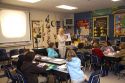 Fourth grade classroom with teacher and students in Tampa, Florida.