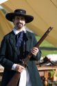 Civil War reenactor dressed as a sherriff in Pearland, Texas.