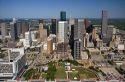 Aerial view of downtown Houston, Texas.