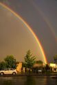 Double rainbow in Boise, Idaho.