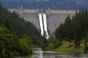 Dworshak Dam is a hydroelectric dam located on the North Fork of the Clearwater River near Orofino, Idaho.