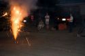 Consumer fireworks lit for Fourth of July neighborhood celebration in Boise, Idaho.