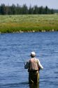 Fly fishing at last chance on The Henry's Fork in Idaho.