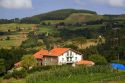 Rural housing near the town of Bermeo in the province of Biscay, Basque Country, Northern Spain.