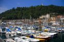 Boats docked at the city of Donostia-San Sebastian, Guipuzcoa, Basque Country, Northern Spain.