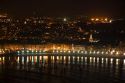 La Concha Bay and the city of Donostia-San Sebastian at night, Guipuzcoa, Basque Country, Northern Spain.