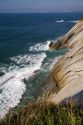 Coastal cliffs in the bay at Saint-Jean-de-Luz, Pyrenees Atlantiques, French Basque Country, Southwest France.