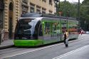 EuskoTran metre gauge tramway system in the city of Bilbao, Biscay, northern Spain.