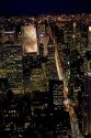 Night view of New York City, New York, USA.