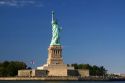 Statue of Liberty on Liberty Island in New York City, New York, USA.