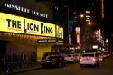 The Minskoff Theatre on Broadway in Midtown-Manhattan, New York City, New York, USA.
