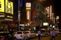 Broadway theatres in midtown-Manhattan, New York City, New York, USA.
