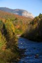 The Pemigewasset River near Cannon Mountain in the White Mountains located within the Franconia Notch State Park, New Hampshire, USA.