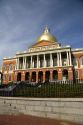 The Massachusetts State House located in the Beacon Hill neighborhood of Boston, Massachusetts, USA.
