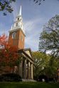 The Memorial Church located in Harvard Yard at Harvard University in Cambridge, Greater Boston, Massachusetts, USA.