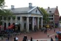 Quincy Market located in Faneuil Hall Marketplace in Boston, Massachusetts, USA.