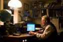 Ham radio operator in his radio shack located in Shelton, Washington, USA. MR