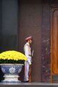 Guard in front of  the Ho Chi Minh Mausoleum in Hanoi, Vietnam.