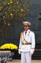 Guard in front of  the Ho Chi Minh Mausoleum in Hanoi, Vietnam.