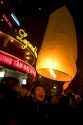 Vietnamese people celebrate Tet by releasing Sky Lanterns in Hanoi, Vietnam.