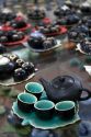 Tea set made at the Thai Son pottery factory  near Ha Long, Vietnam.