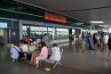 People waiting to greet passengers arriving at the Tan Son Nhat International Airport in Ho Chi Minh City, Vietnam.