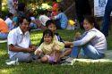 Vietnamese family at the Saigon Zoo and Botanical Gardens in Ho Chi Minh City, Vietnam.