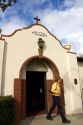 Entrance to the Mission San Juan Capistrano, California, USA.
