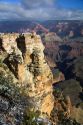 Tourists view the South Rim of the Grand Canyon, Arizona, USA.