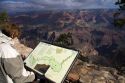 Tourist views the South Rim of the Grand Canyon, Arizona, USA. MR