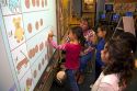 Kindergarten students use an interactive whiteboard in the classroom of a public school in Boise, Idaho, USA. MR