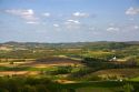 Scenic view of farmland south of Arcadia, Wisconsin, USA.