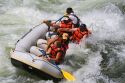 Whitewater rafting the main Payette River in southwestern Idaho, USA.