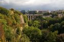 The Passerelle viaduct in Luxembourg City, Luxembourg.