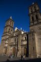 The Puebla Cathedral in the city of Puebla, Puebla, Mexico.