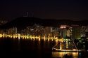 Night view of the Acapulco Bay and skyline, Acapulco, Guerrero, Mexico.
