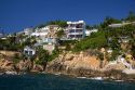 Cliffside housing along the bay at Acapulco, Guerrero, Mexico.