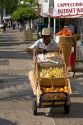 Street vendor selling fruit in Acapulco, Guerrero, Mexico.