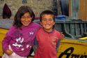 Chilean children in Concon, Chile.