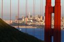The Golden Gate Bridge and the city of San Francisco, California, USA.