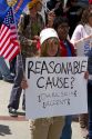 People protest the anti-illegal immigration Arizona Senate Bill 1070 in Boise, Idaho, USA.