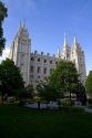 The Salt Lake Temple located in Salt Lake City, Utah, USA.