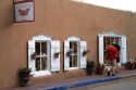 Curiosa gift shop along Canyon Road in Santa Fe, New Mexico, USA.