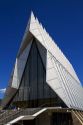 The Cadet Chapel at the Air Force Academy in Colorado Springs, Colorado, USA.