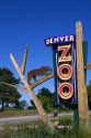 Entrance to the Denver Zoo located in City Park, Denver, Colorado, USA.